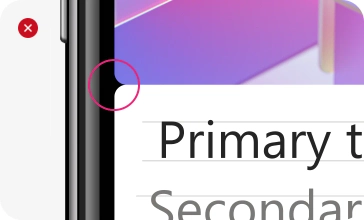 Skip rounded corners at the screen's edge