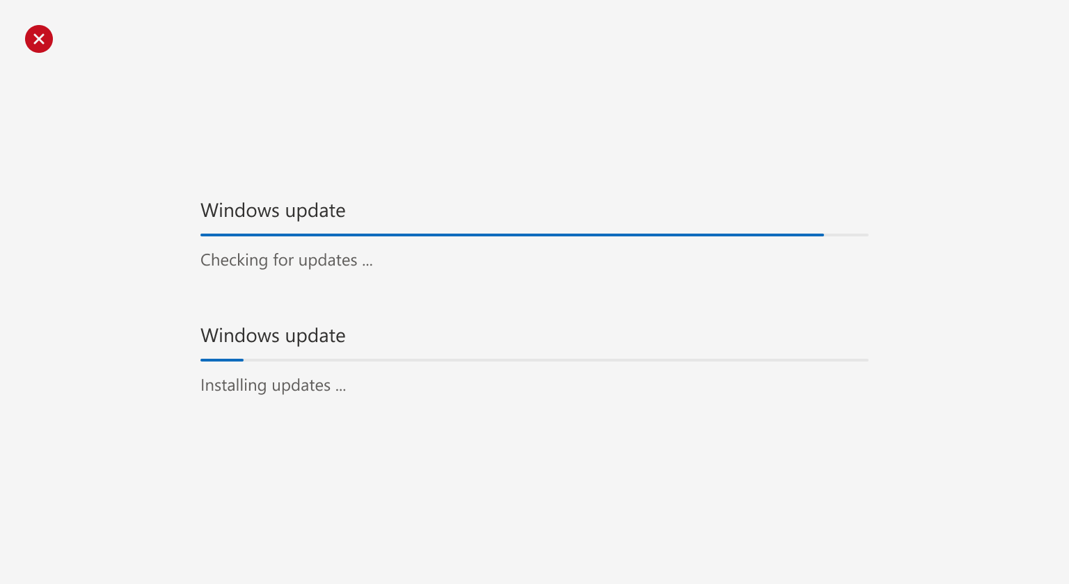 Restarting the progress bar for each task step can make people lose confidence